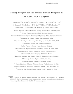 Theory Support for the Excited Baryon Program at the JLab 12 GeV