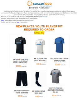 new player youth player kit required to order