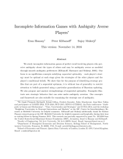 Incomplete Information Games with Smooth Ambiguity Preferences