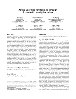 Active Learning for Ranking through Expected Loss Optimization