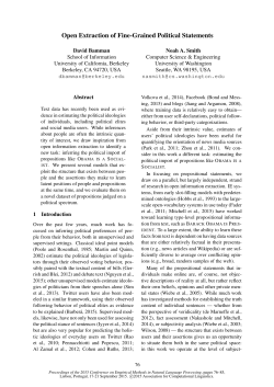 Open Extraction of Fine-Grained Political Statements