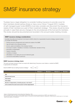 SMSF insurance strategy
