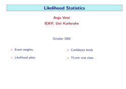 Likelihood Statistics