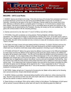 MAJORS - Tracy Little League