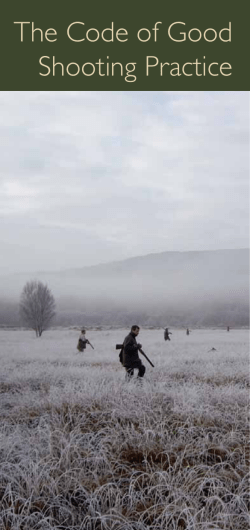 The Code of Good Shooting Practice