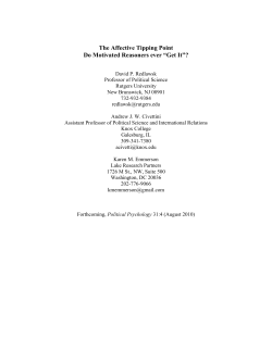 The Affective Tipping Point Do Motivated Reasoners