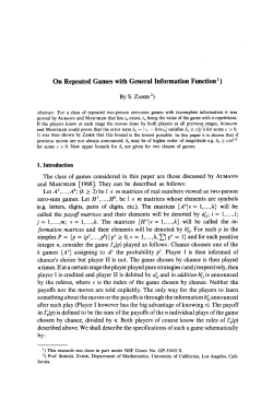 On repeated games with general information function | SpringerLink