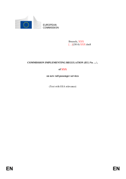 EN EN COMMISSION IMPLEMENTING REGULATION (EU) No