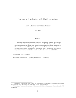 Learning and Valuation with Costly Attention