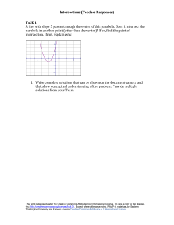 Intersections (TeacherSolutions)