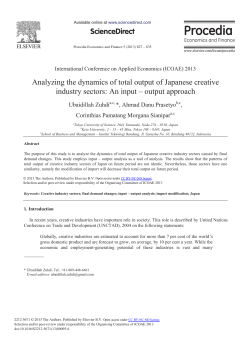 Analyzing the Dynamics of Total Output of Japanese