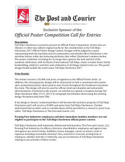 participate in the Tall Ships Charleston official poster contest.