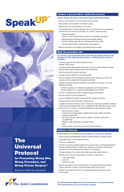 Time Out - Joint Commission