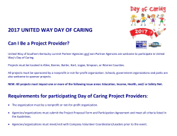 2017 Project Proposal Packet - United Way of Southern Kentucky