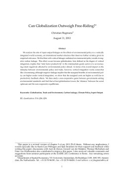 Can Globalization Outweigh Free