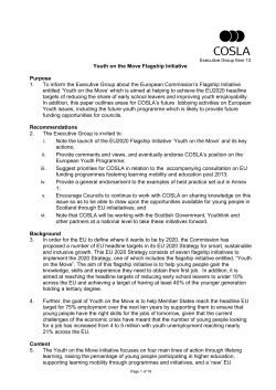 10-11-25 Item No.13 - Youth on the Move Flagship Initiative