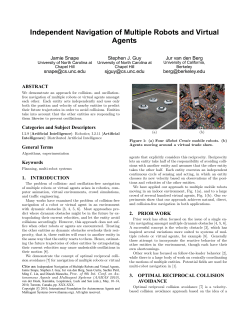 Independent Navigation of Multiple Robots and Virtual Agents