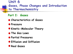 Unit 5 Properties of Gases