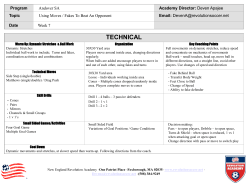 Training Session 7 - Andover Soccer Association