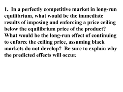micro1989#1 p.c., price ceiling, long run