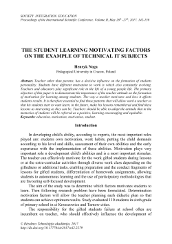 the student learning motivating factors on the example of technical it
