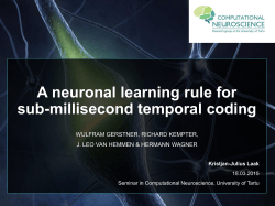 A neuronal learning rule for sub
