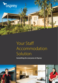 Your Staff Accommodation Solution