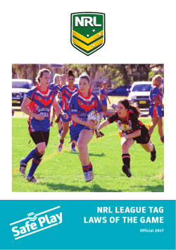 nrl league tag laws of the game