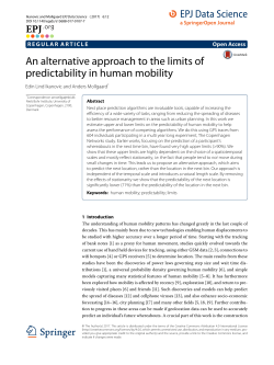 An alternative approach to the limits of