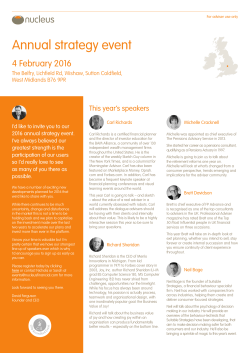 Annual strategy event