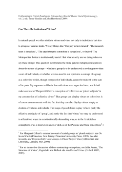 Can There Be Institutional Virtues?