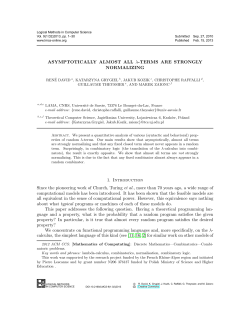 ASYMPTOTICALLY ALMOST ALL &lambda;-TERMS ARE