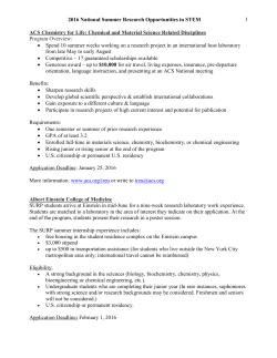 Biomedical Research Training Program for Individuals
