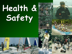 Health and Safety - US Scouting Service Project