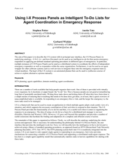ISCRAM2005 Conference Proceedings Format
