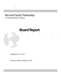 Contemporary Report - Brevard Family Partnership