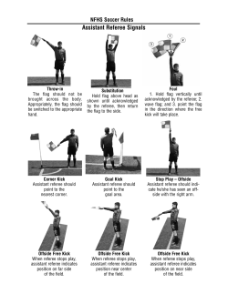 Assistant Referee Signals