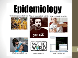 Infectious Disease Epidemiology and Dynamics of