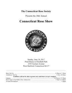 Connecticut Rose Show - Connecticut Rose Society