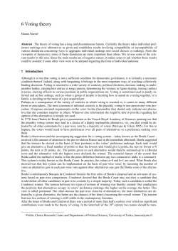 6 Voting theory