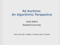 Ad Auction An Algorithmic Perspective Saberi 2005