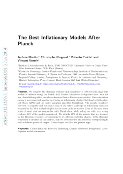 The Best Inflationary Models After Planck