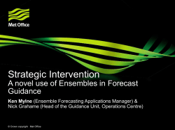Role of EPS in deterministic forecasting