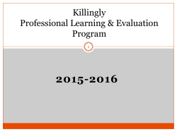 Teacher Practice Rating - Killingly Public Schools