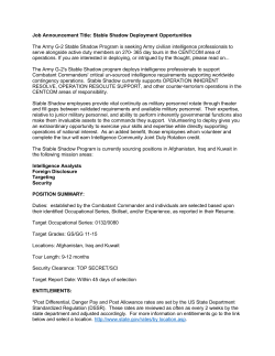 Stable Shadow - APAN Community