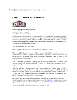 case: petrie`s electronics