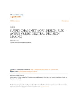 supply chain network design: risk-averse vs. risk