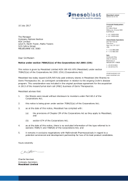 10 July 2017 The Manager Company Notices Section