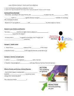 Laws of Motion Section II