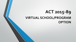 ACCESS and Alabama*s Virtual Schools